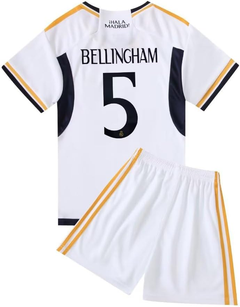 R.Madrid Football Jersey Kids,23/24 New Season Football Training Jersey, Football Shirts Shorts and Socks Set for Kids, Best Gifts for Children image number 3