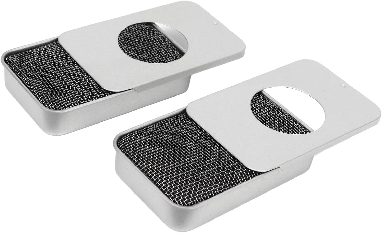 Bewinner 2PCS Camping Stove, Mini Lightweight Stainless Steel Stove for Alcohol or Solid Fuel, Alcohol Stove for Outdoor Camping Backpacking Hiking