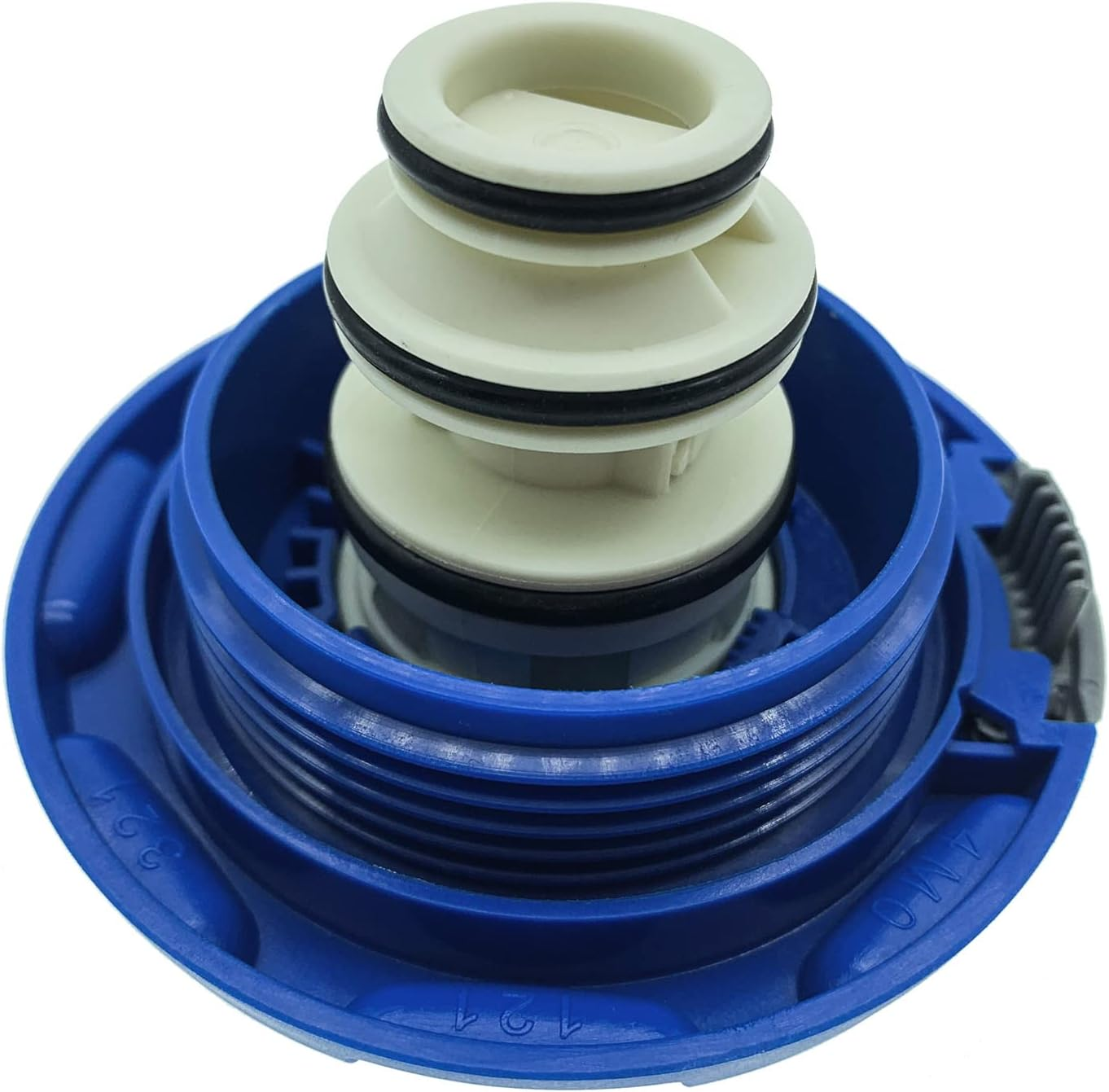 Radiator Expansion Tank Coolant Reservoir Cap Cover for Audi A4 A5 A6 A7 A8L S4 S5 Q5 Q7 Q8 RS4 RS5 & VW Toureg & Porsche Coolant Recovery Surge Tank Cap,Replace 4M0121321J 4M0121321K Antifreeze Cap image number 2