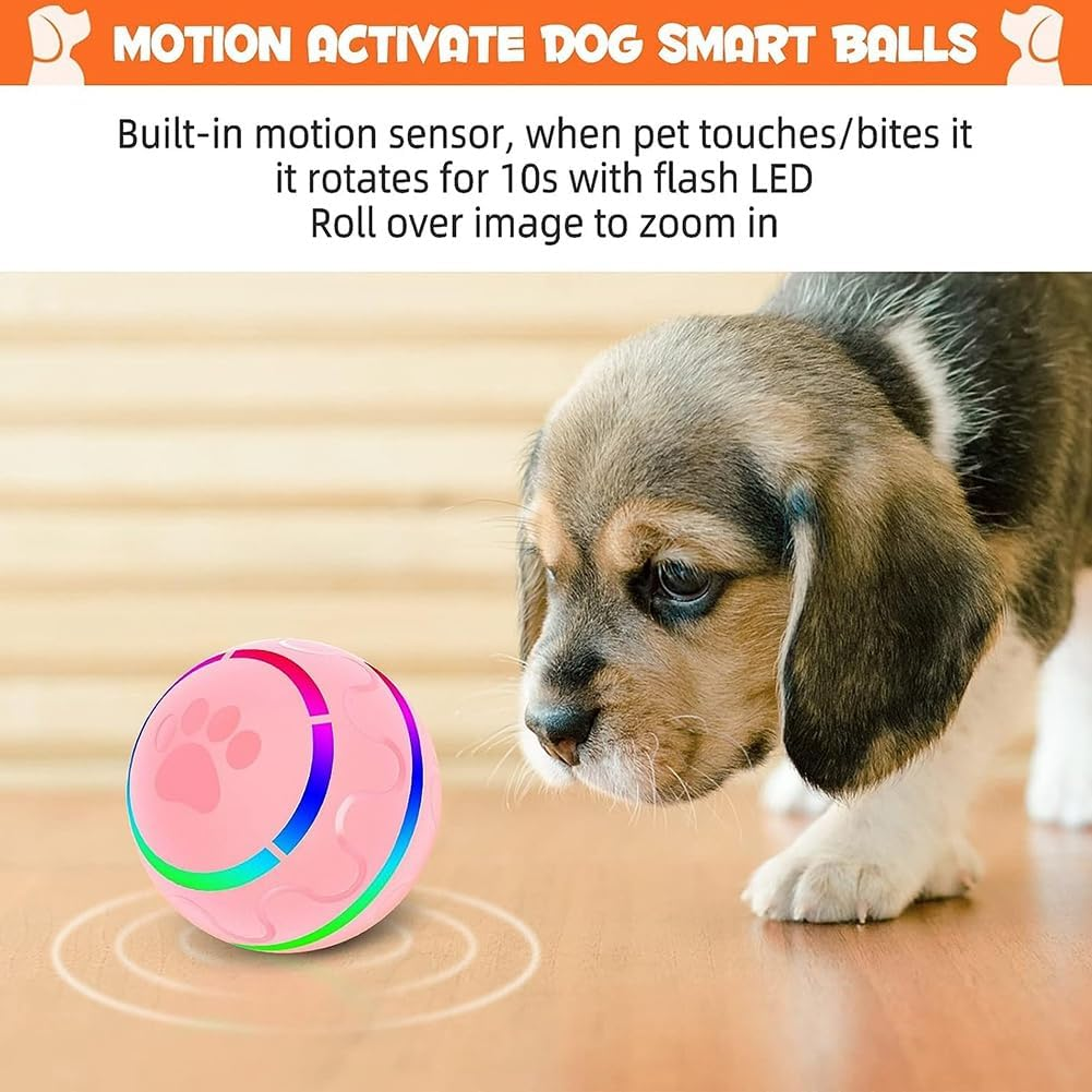 VENEKA Smart Toys Ball USB Rechargeable Toy Funny Ball for Dog Cats Cats Toy Pet Supplies image number 1