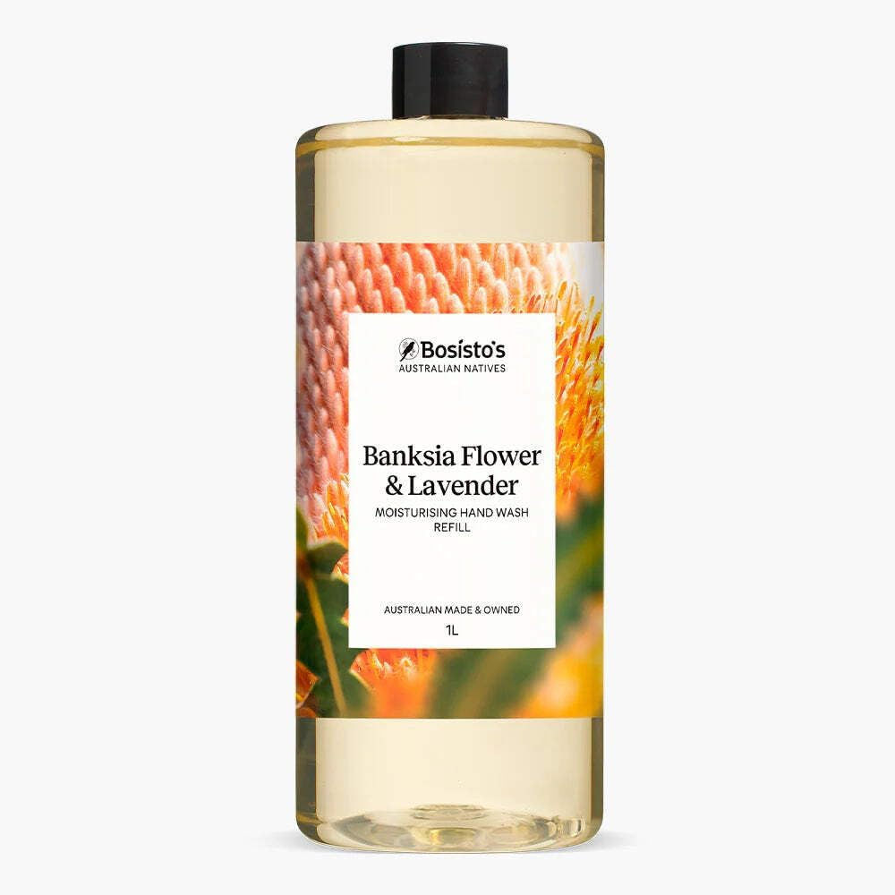 1L Hand Wash Refill Banksia Lavender Bosisto'S Moisturising Soap Free Liquid Gel image number 2
