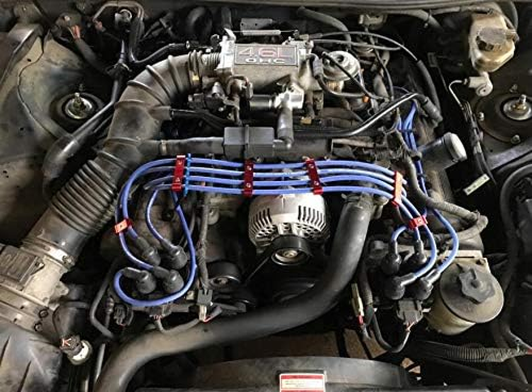 Ucreative 12Pc Engine Spark Plug Wire Divider Separator Kit for 8Mm 9Mm 10Mm image number 3