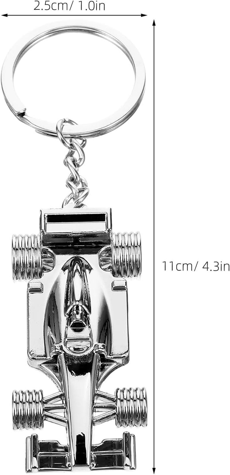 Iplusmile Racing Car Keyring, Formula 1 Racing Car Model Key Ring Charm, Handbag Pendant Key Holder Birthday for Car Racing Lover Friends Family image number 1