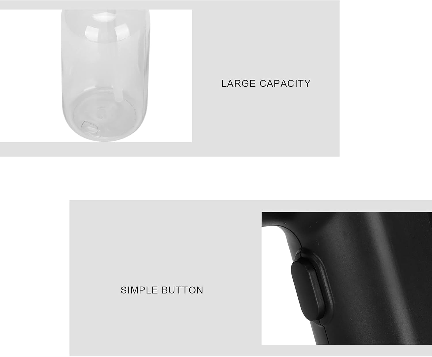 Nano Atomizer, 300ML Rechargeable Handheld Cordless Fogger Machine Electric Mist Steam Gun Portable Electrostatic Sprayer with Blue Light, 1500Mah Battery for Home Office School Garden(Black)