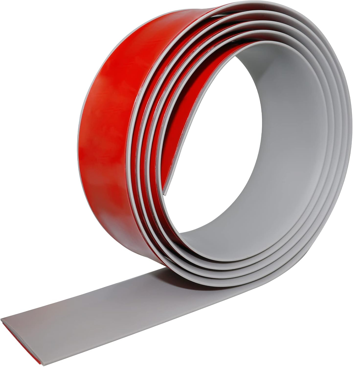 Floor Transition Strip Floor Cover Strips Self Adhesive Flooring Transitions Laminate Floor Strip 1.57" Wide Vinyl Floor Flat Divider Strip (4Cm, 10Ft, Black)