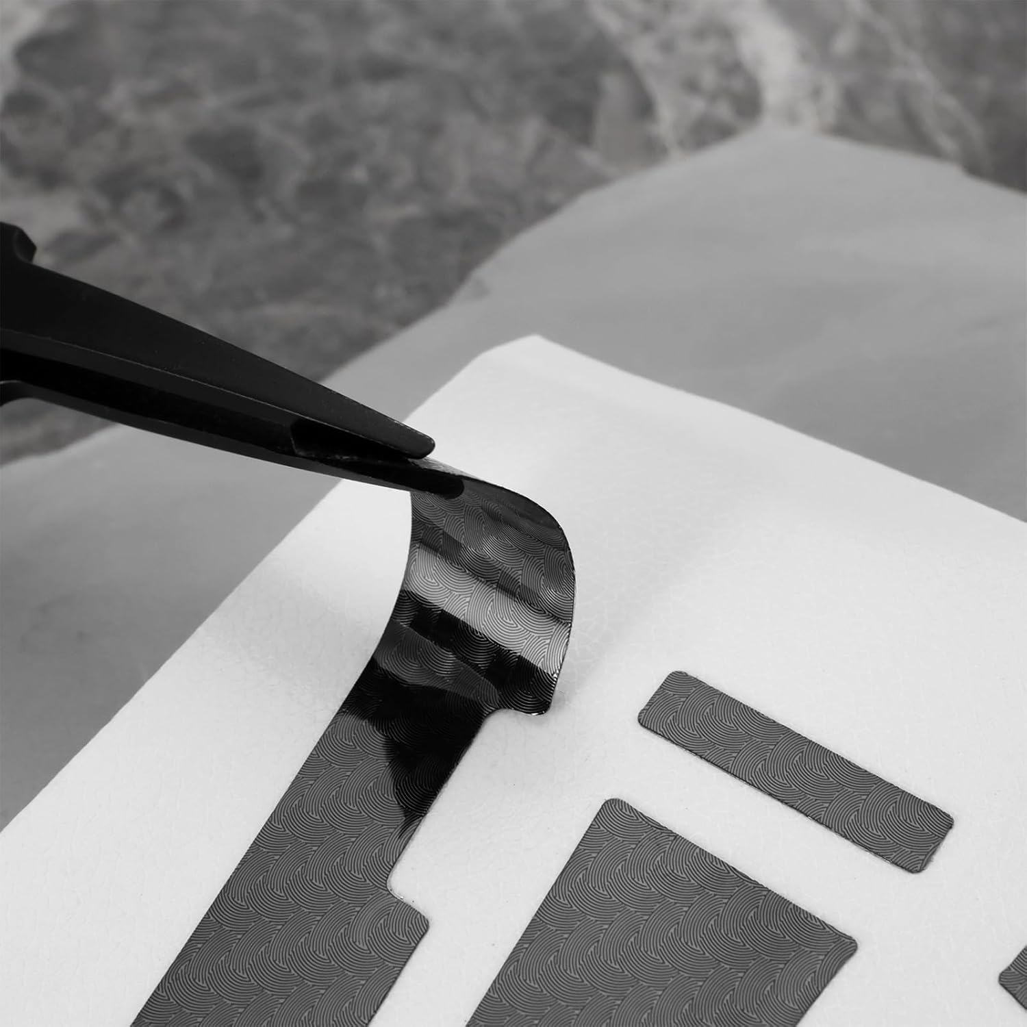 Emagtech 1Set Intercoms Headsets Device Protection Cover Sticker Motorcycle Headsets Protective Cover Compatible with Cardo Packtalk Edge Carbon Fiber Pattern