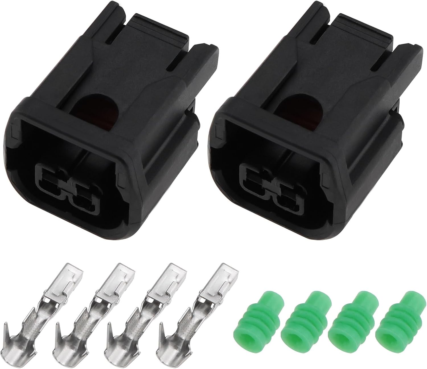 2 Sets 2 Pin Power Plug Connector Motorcycles Female Electrical Plug Housing Compatible with Honda CRF250 300 L/Rally XL750 Transalp 2023