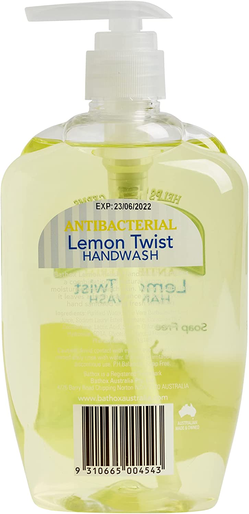 Bathox Antibacterial Lemon Twist Handwash 600 Ml image number 1