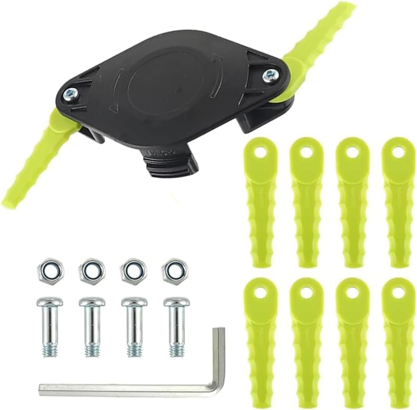 Weed Eater Bladed Head, Compatible with ACFHRL2&AC14RL3A,RYOBI ONE Head 18V, 24V, and 40V RY40210, RY40210A Trimmers with 10 Quickload Blades (1+10+4) image number 3