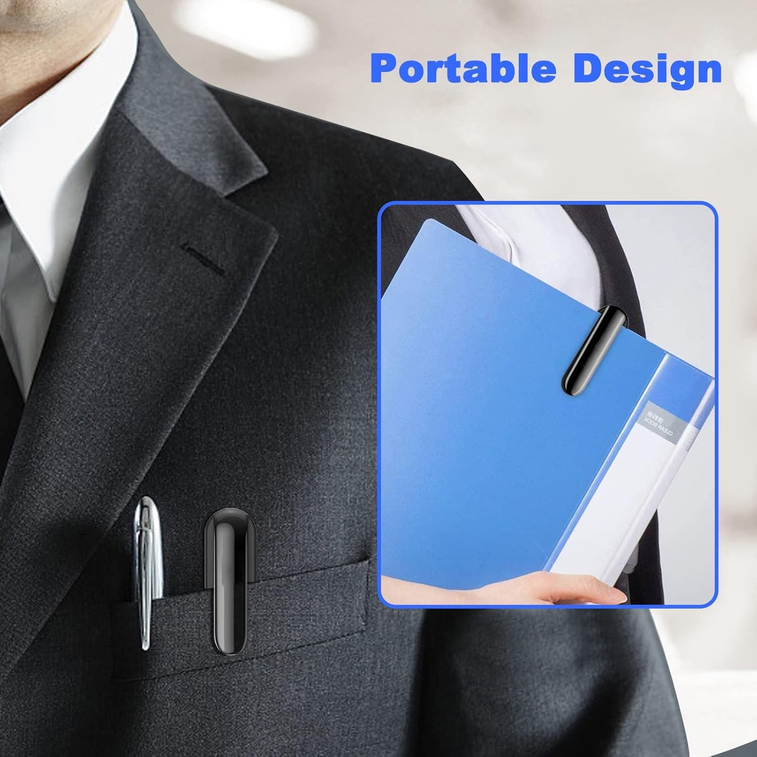 Wireless Presenter Remote with Red Lasr Pointer, Hyperlink Volume Control Presentation Clicker RF 2.4Ghz USB Powerpoint Clicker Presentation Remote Control PPT Pointer Slide Advancer for Computer Mac image number 2