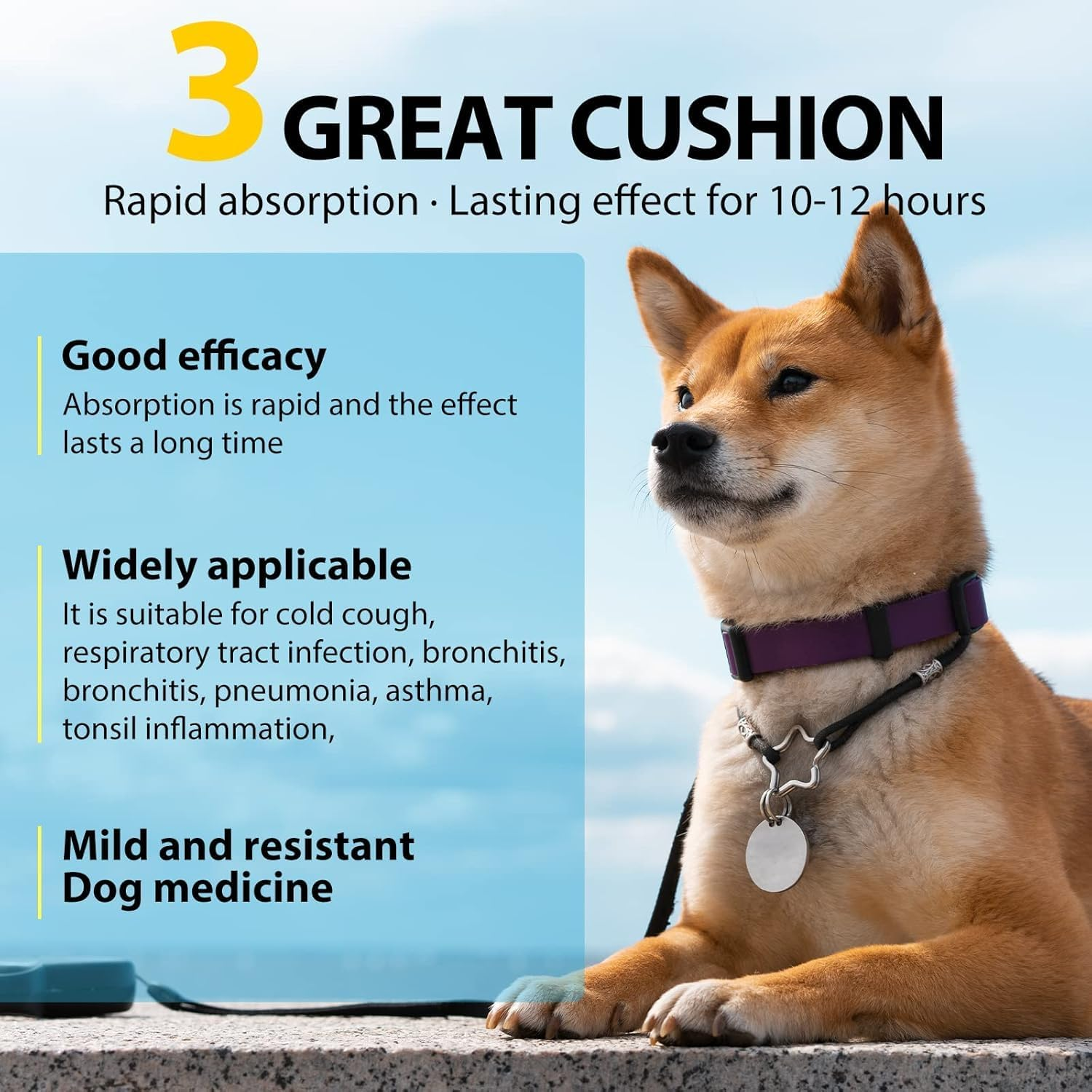 Natural Herbal Cough Drops for Dogs - Kennel Cough Relief & Respiratory Support - Soothes Dry/Wet Cough, Throat Congestion & Wheezing - All Breeds & Sizes - 60Ml Vet-Approved Formula