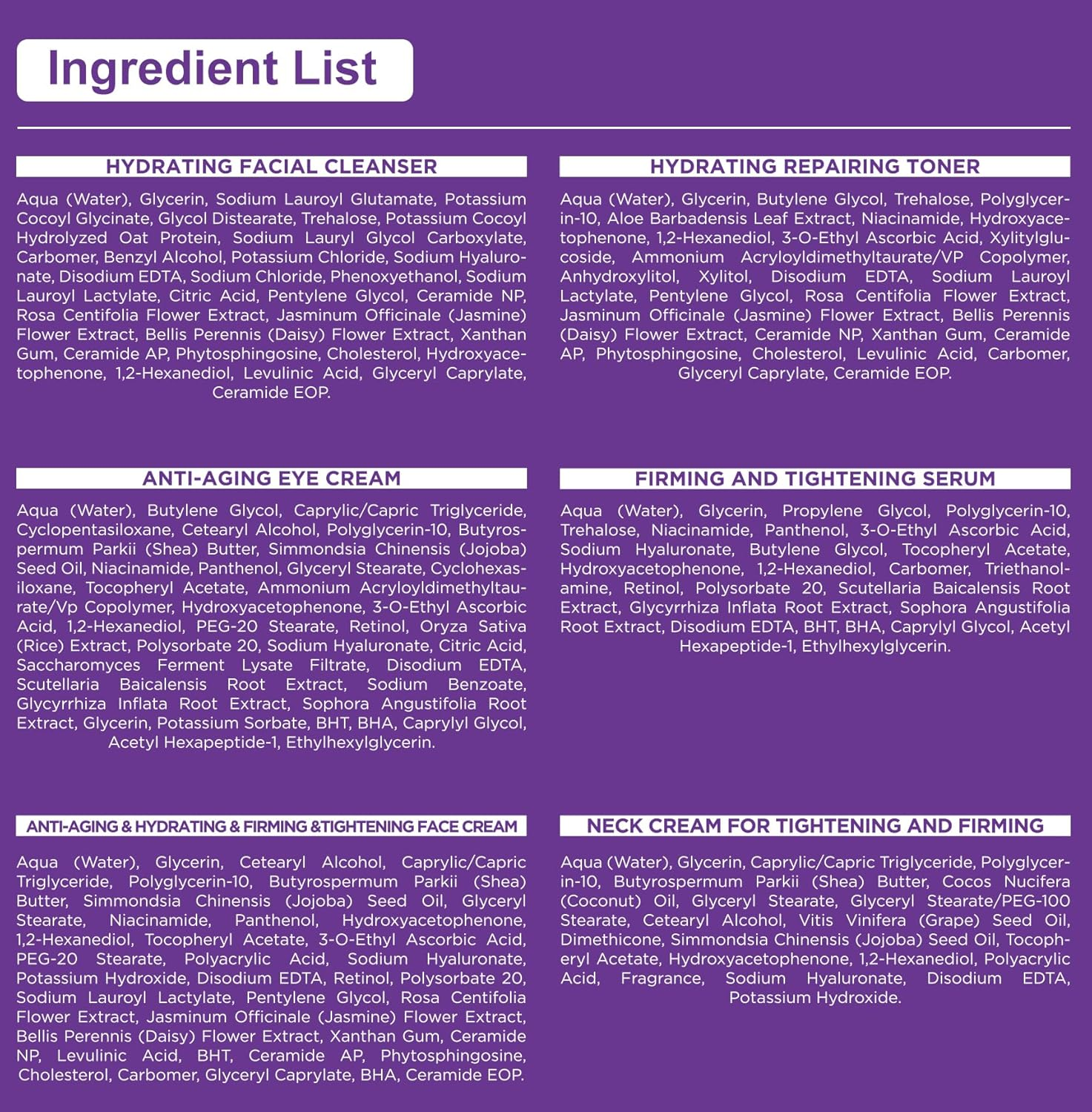 Skin Care Set, Professional Tighten Lift Firm Skincare for Women Teens Teenage Girl, Hydrate Anti-Aging Facial Skin Care Routine Kit, Travel Skincare Gift Set, Wife Mom Womens Gifts for Christmas image number 6