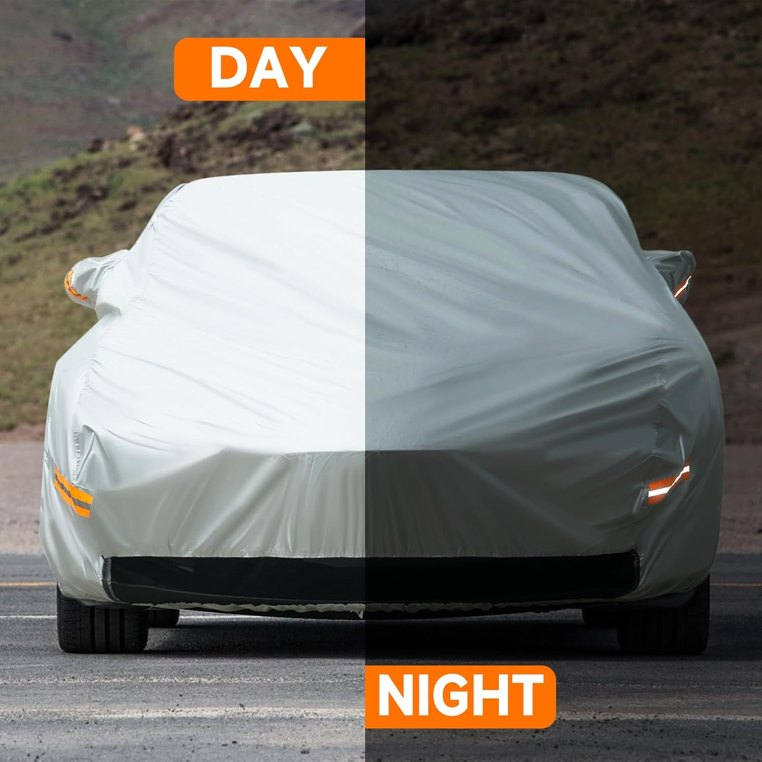 Neverland Compatible with Tesla Model 3 Car Cover Waterproof All-Weather Protection for 2017-2025 Tesla M3 Outdoor Full Car Cover Heavy Duty with Ventilated Mesh Charging Port