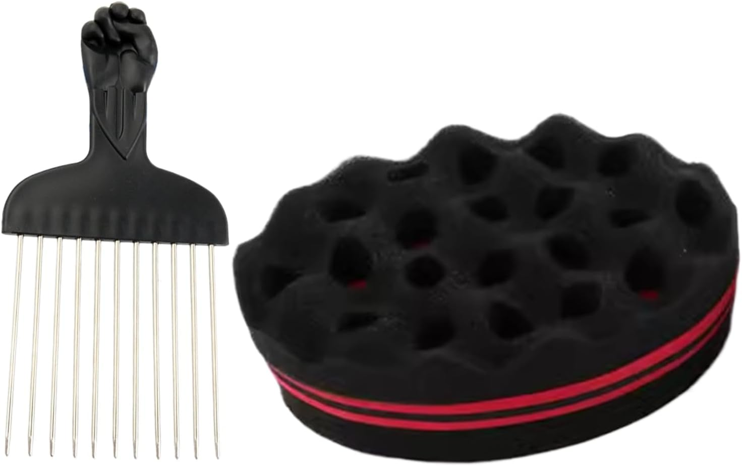 Vgvgaj Hair Twist Sponge,Sponge for Hair Men - Volumizing Defining Scrub Comb for Hairstyles Dreadlock Maintenance Grooming Barber Homemade Styling