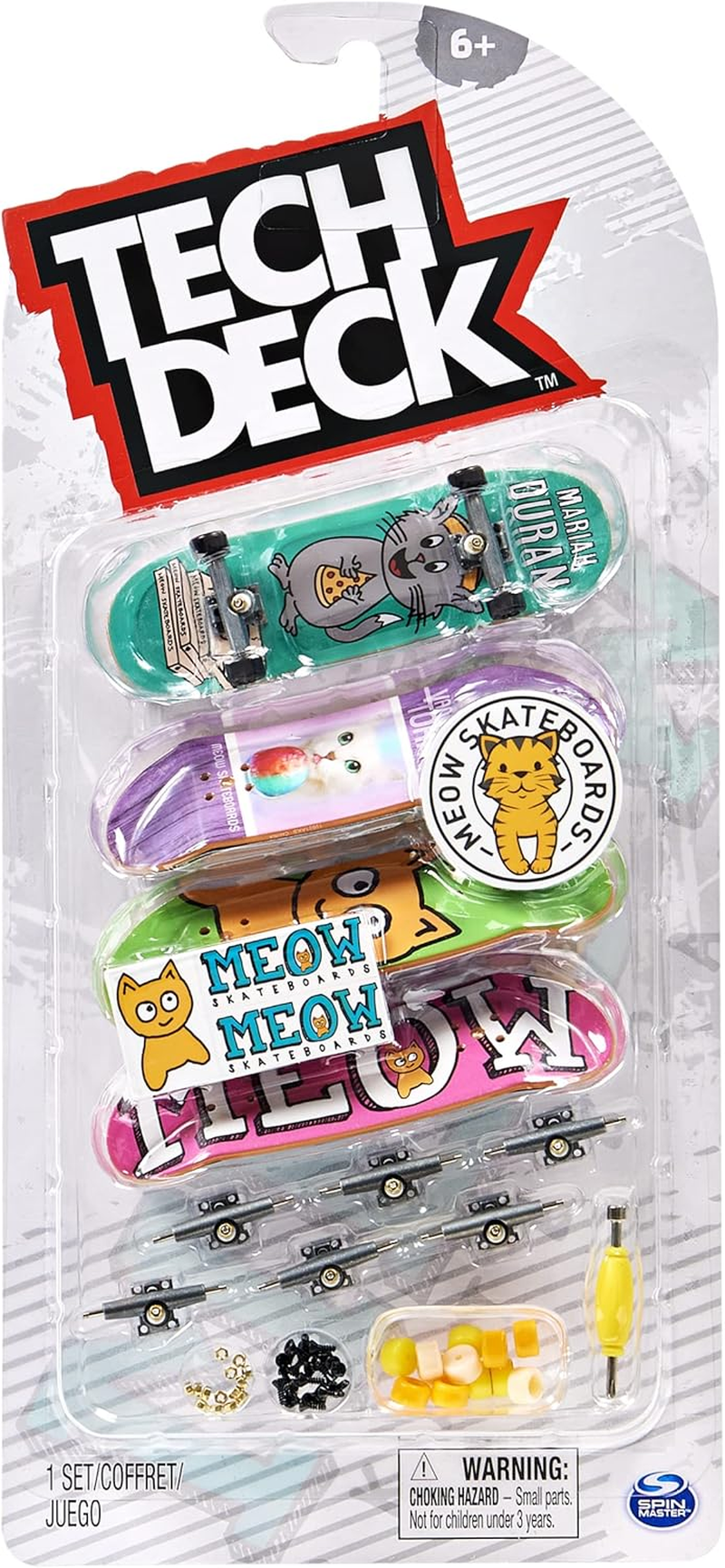 Tech Deck, Ultra DLX Fingerboard 4-Pack, Skateboards, Collectible and Customizable Mini Skateboards, Kids Toys for Ages 6 and Up image number 3