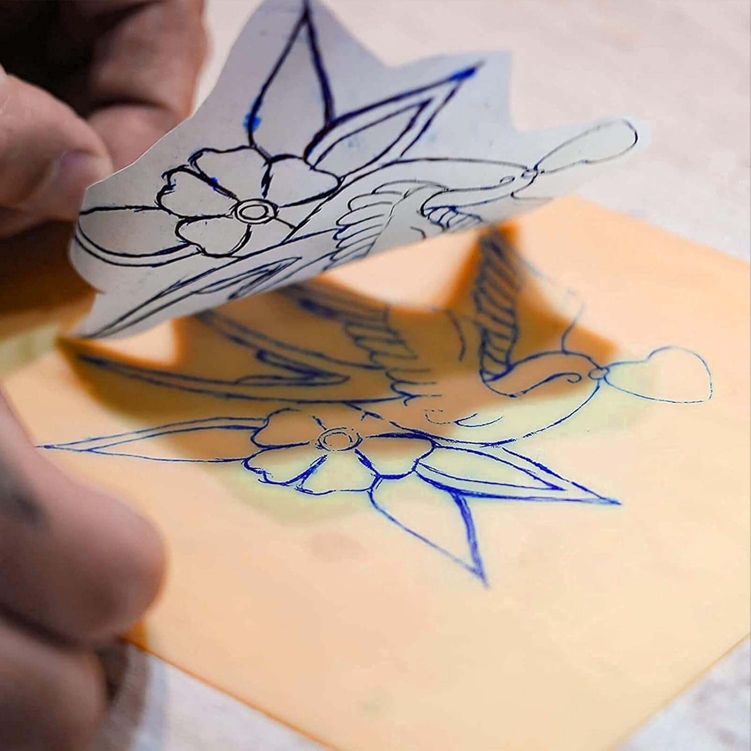 SOTICA 12PCS Double-Sided Tattoo Practice Skin - Fake Latex Skin for Eyebrows and Lip Tattoo Supplies image number 6