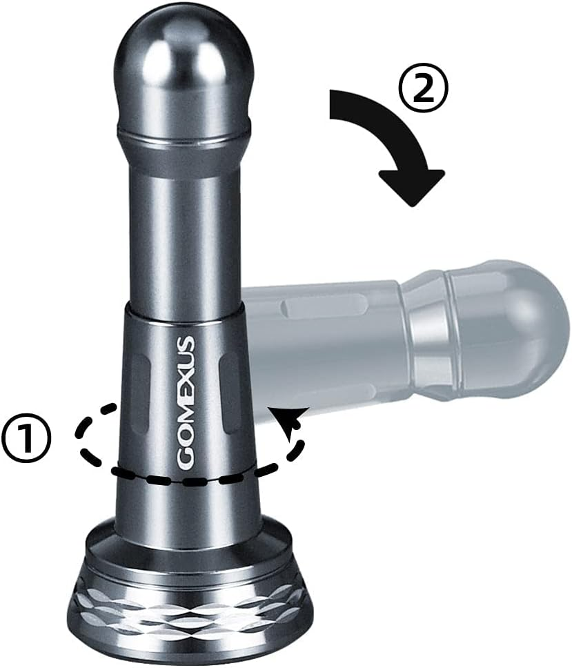 GOMEXUS R6 Foldable Reel Stand Protect Reel from Rock Compatiable for Shimano Stradic Stella Vanford Daiwa Certate Exist, 48 Mm