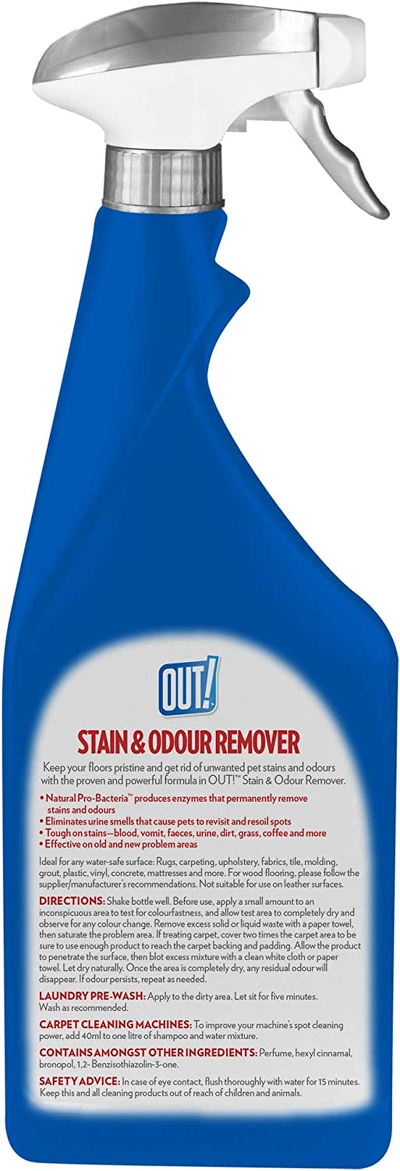Out! Stain and Odor Remover, 750 Ml