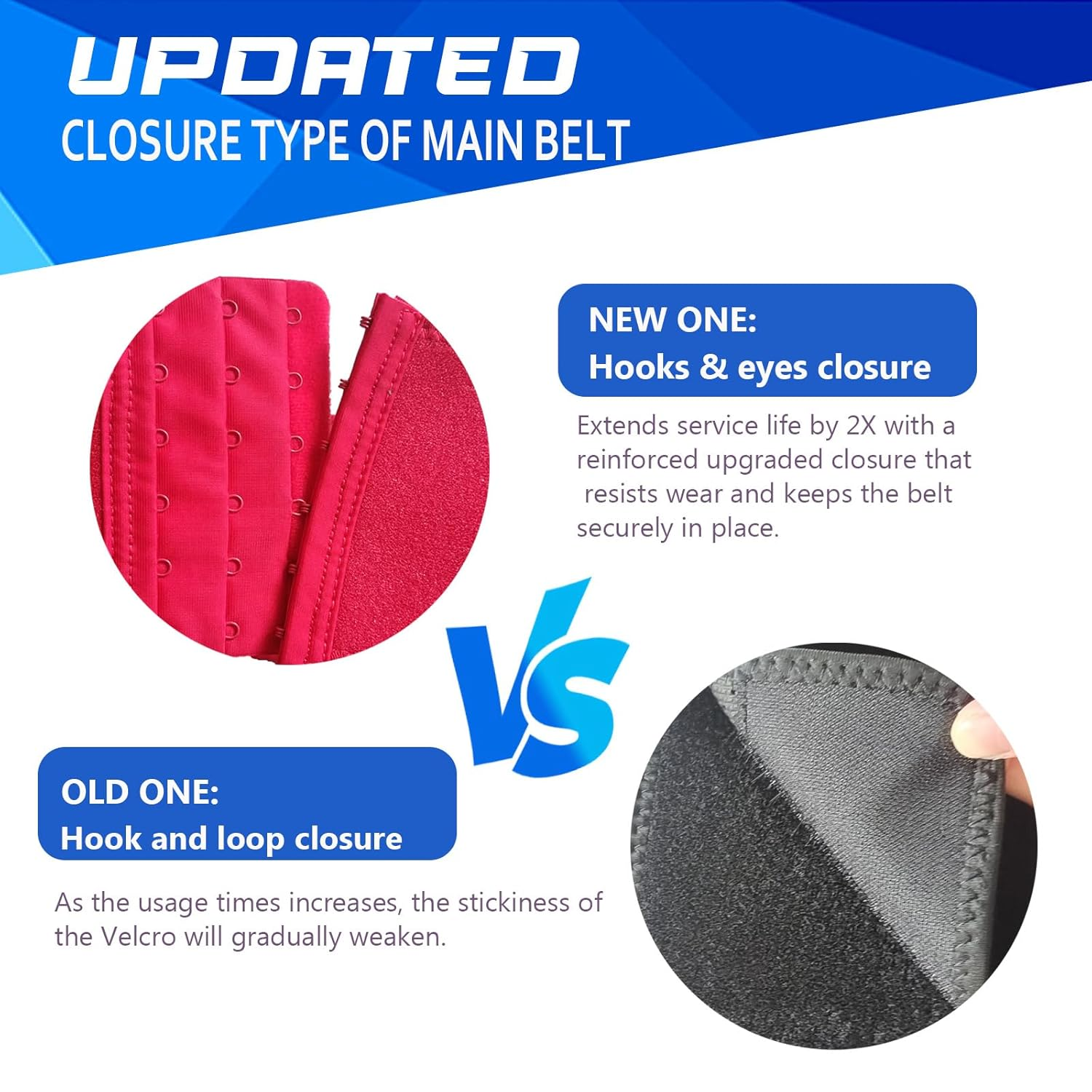 Upgraded SI Joint Hip Belt with 6-Row Hooks & Eyes，Sacroiliac Belt for Sciatica and Lower Back Pain Relief, Pelvic Support Belt for Men & Women -Regular image number 3