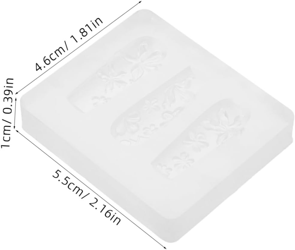 EXQUIMEUBLE Silicone Nail Art Stencils Floral Carving Molds Molds Nail Decor Tools DIY Manicure Accessories image number 6