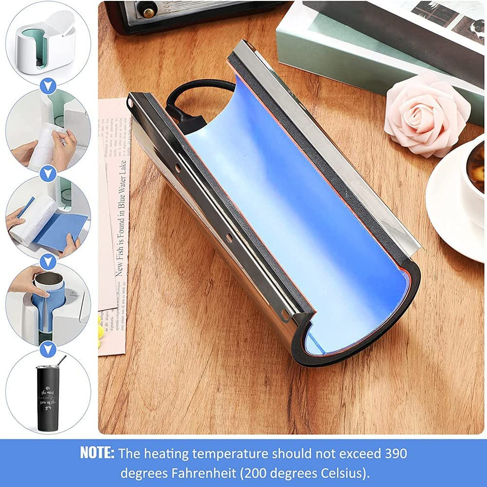 Oidnvay 3 Pcs Sublimation Tumbler Wrap Silicone Sheets with Mug Press Bundle Accessories and Mug Press Sublimation Machine image number 2