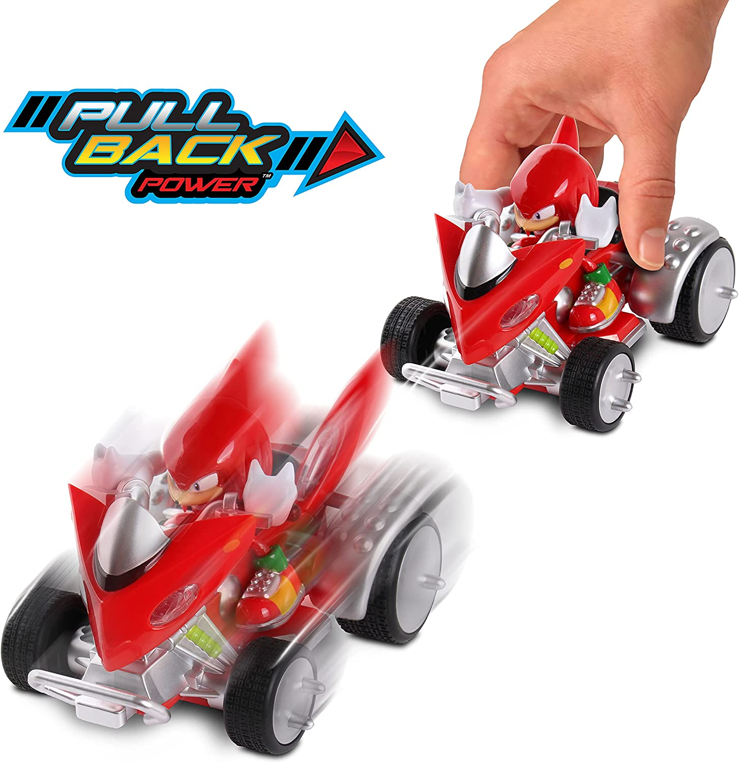 NKOK Sonic & Sega All-Stars Racing Pull Back Knuckles, Multi image number 1