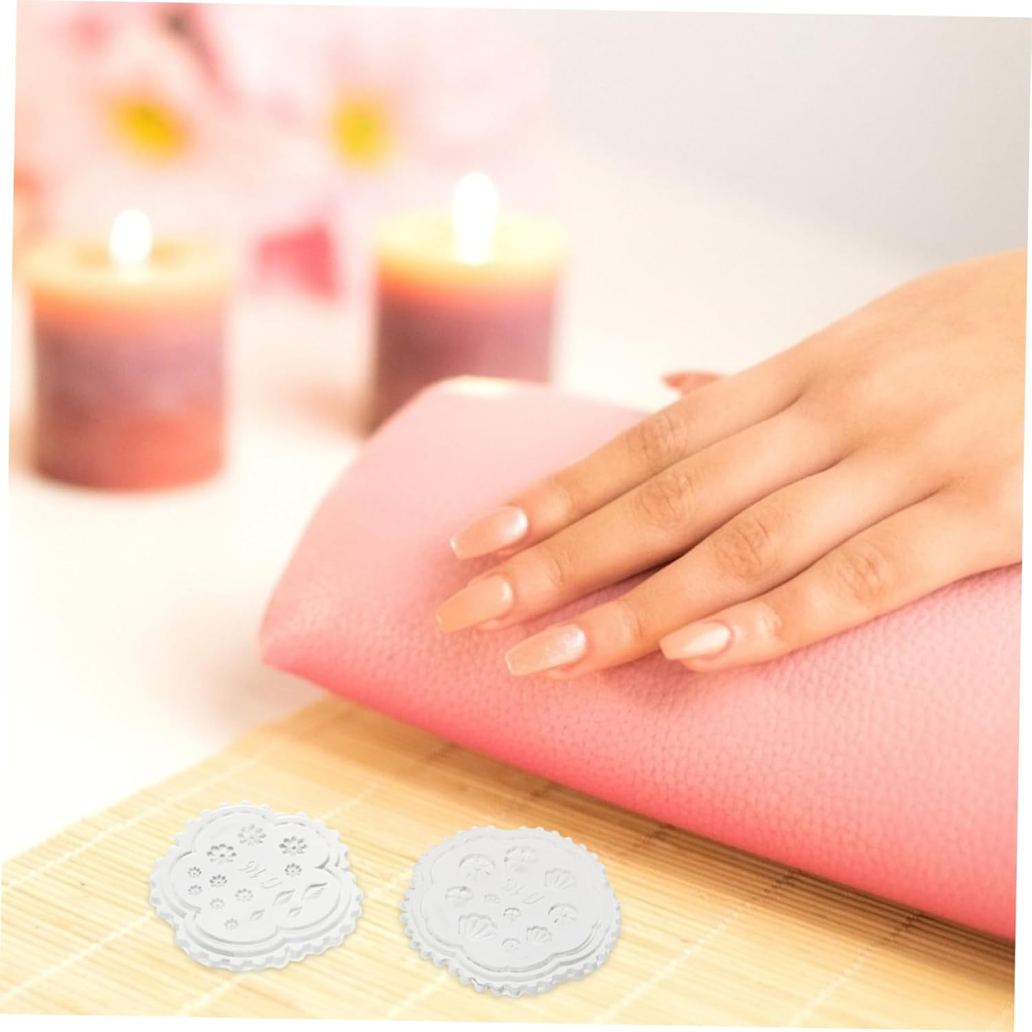 HEATSHAKING 5Pcs Silicone Nail Art Molds DIY Manicure Carving Casting Molds Creative Heart Shape Craft Accessories Resistant and Easy to Clean for Unique Nail Decorations image number 3