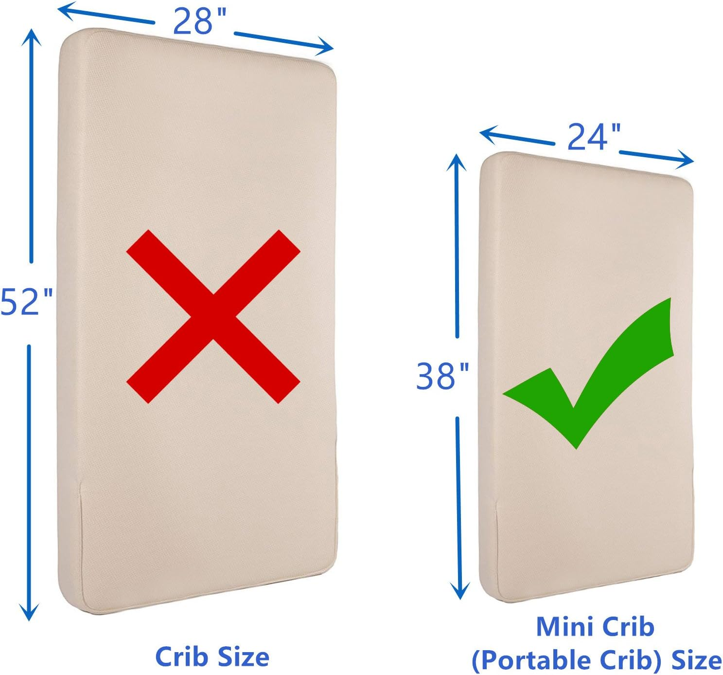 TL Care 2 Pack 100% Natural Cotton Value Jersey Knit Fitted Portable/Mini-Crib Sheet, White, Soft Breathable, for Boys and Girls - Celery image number 2