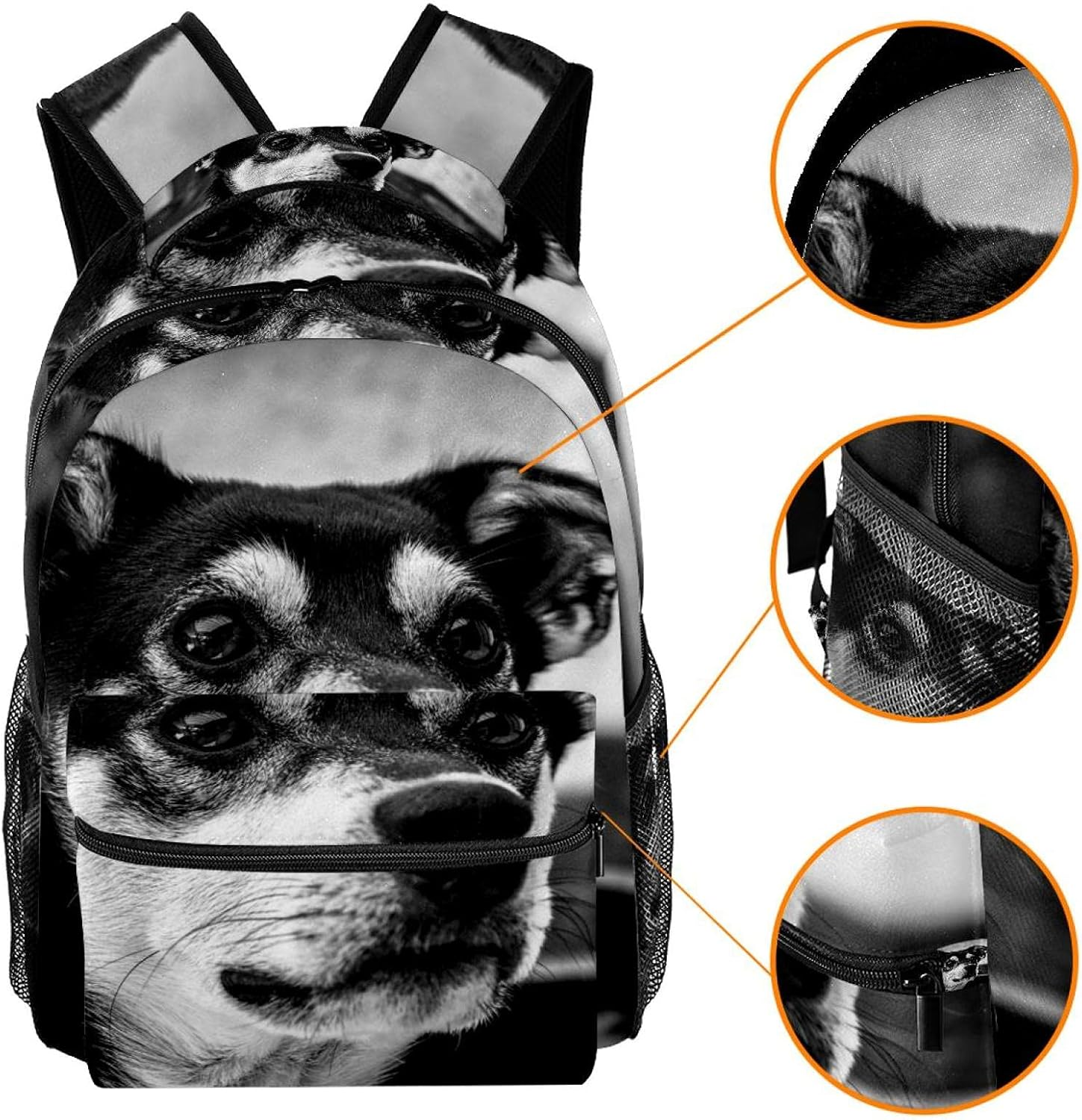 Puppy Backpack Students Shoulder Bags Travel Bag College School Tote Backpacks image number 5