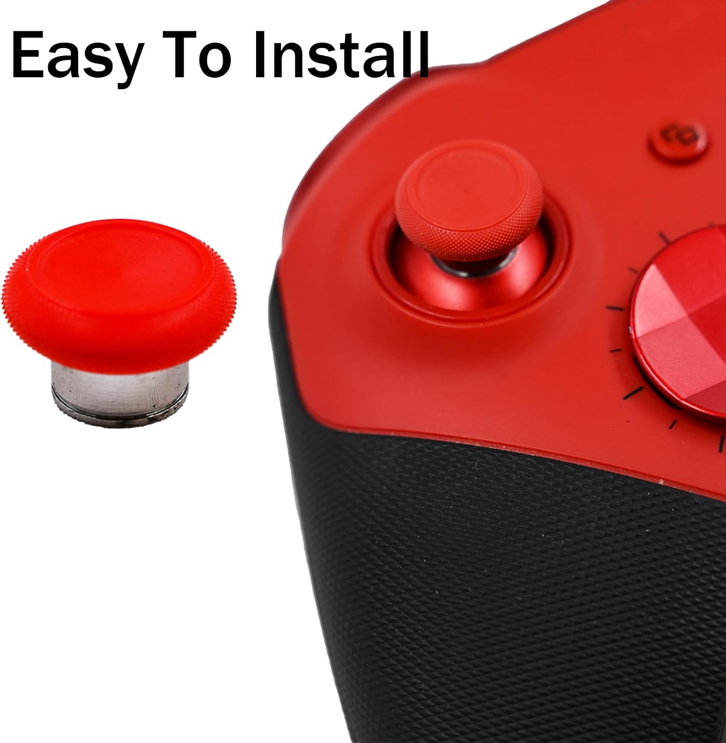 2 in 1 Metal Thumbsticks Replacement for Elite Series 2 Core Controllers, Elite Series 2 Controller Replacement Thumbsticks, Thumbsticks for Xbox Elite Series 2 Controllers (Red) image number 5