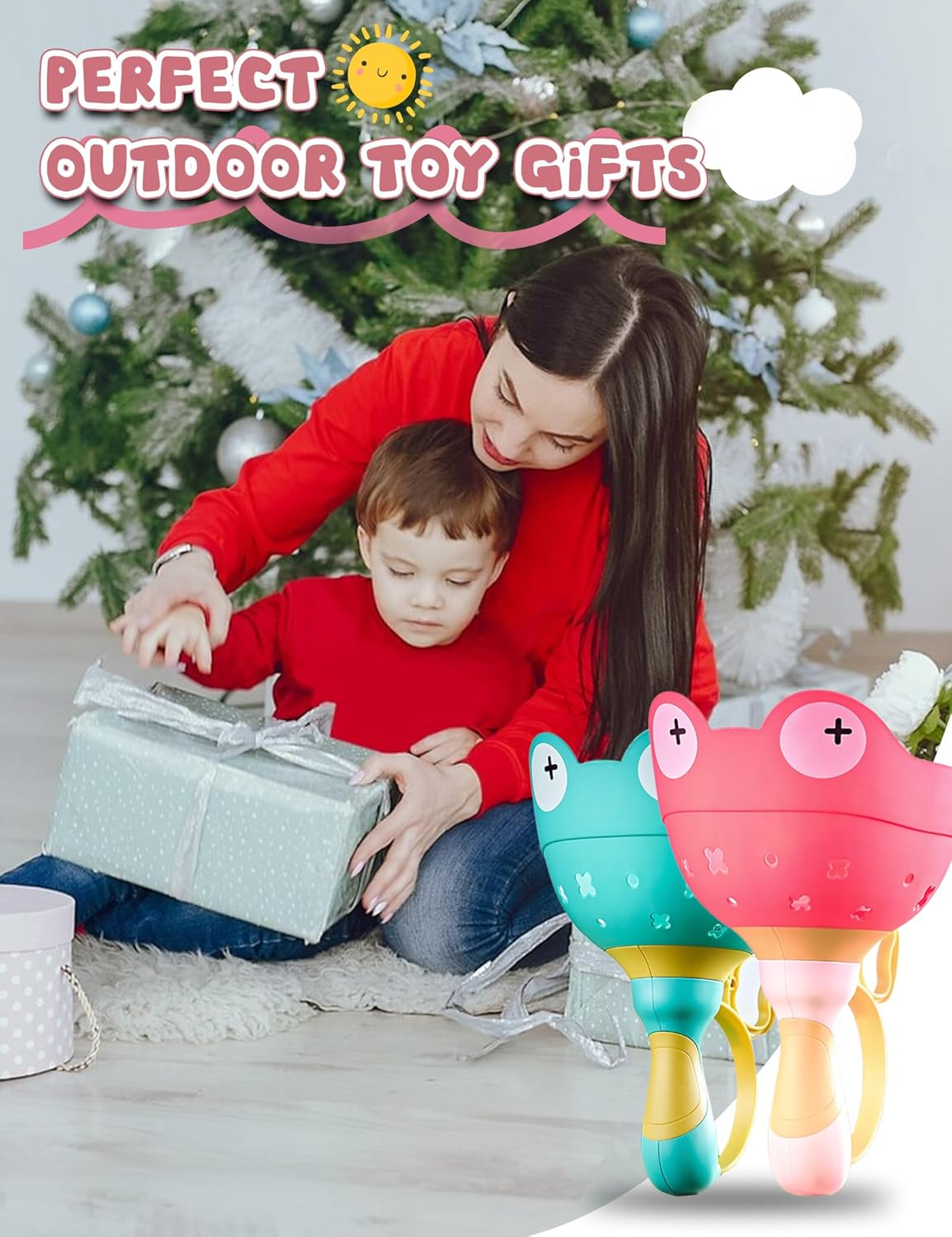 2-Pack Outdoor Toys for Kids Ages 3-12 Flying Disc Launcher Toys Backyard & outside Catching Games Fun & Safe Yard Toys with 20 Discs for Children'S Active Play