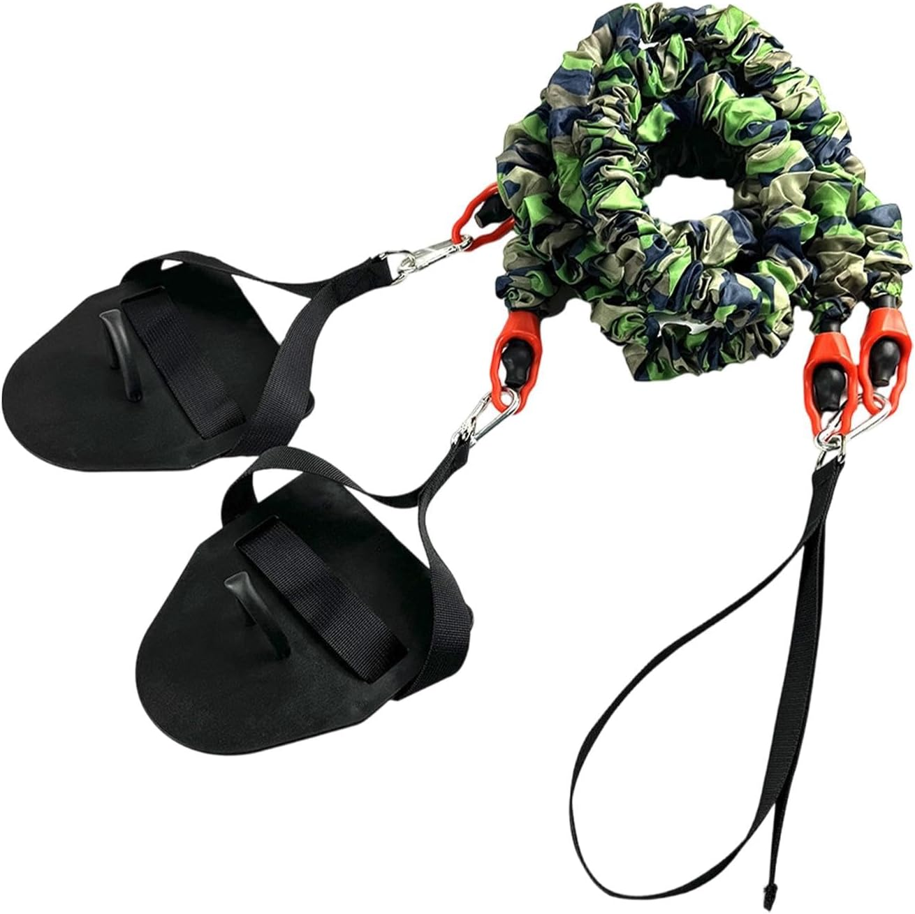 Ａ Aternee Swimming Resistance Band Bungee Cord Arm Strength Exercise Elastic for Women Men Latex Dryland Cord Training Equipment, Blue 50Lbs