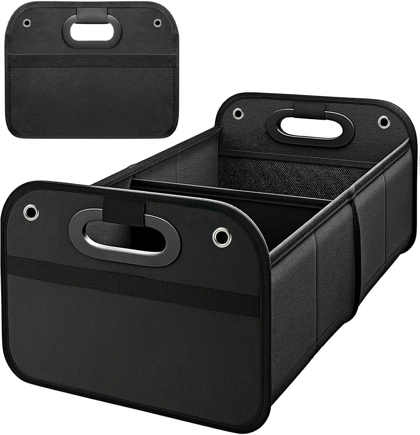 Car Boot Organiser Portable Foldable, Multi-Compartment Waterproof Storage Box, Car Trunk Organizer Bag for SUV, Groceries, Camping, Picnic image number 3