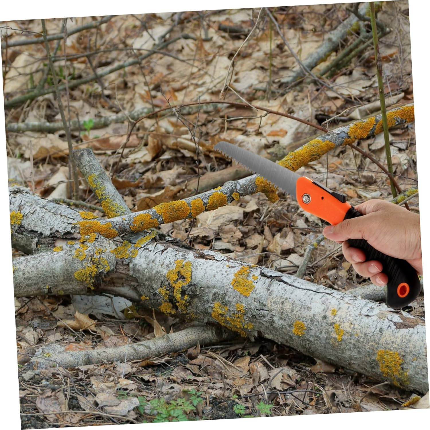 Yardwe Household Hand Saw for Pruning Foldable Saw Hard Teeth for Dry Wood for Camping and Gardening image number 2