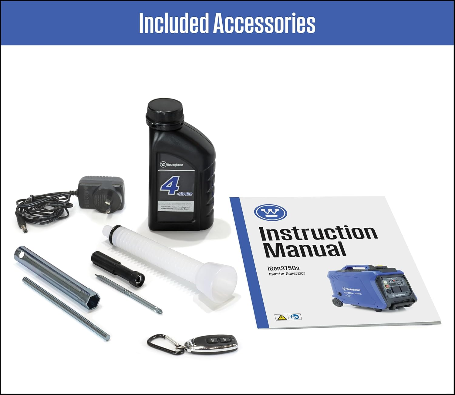 Westinghouse Igen3750S Digital Inverter Generator - 3000W Running/3750W Starting, Electric Start,100% Pure Sine Wave, Ideal for Outdoor Adventures and Home Backup Power Supply &ndash; Blue