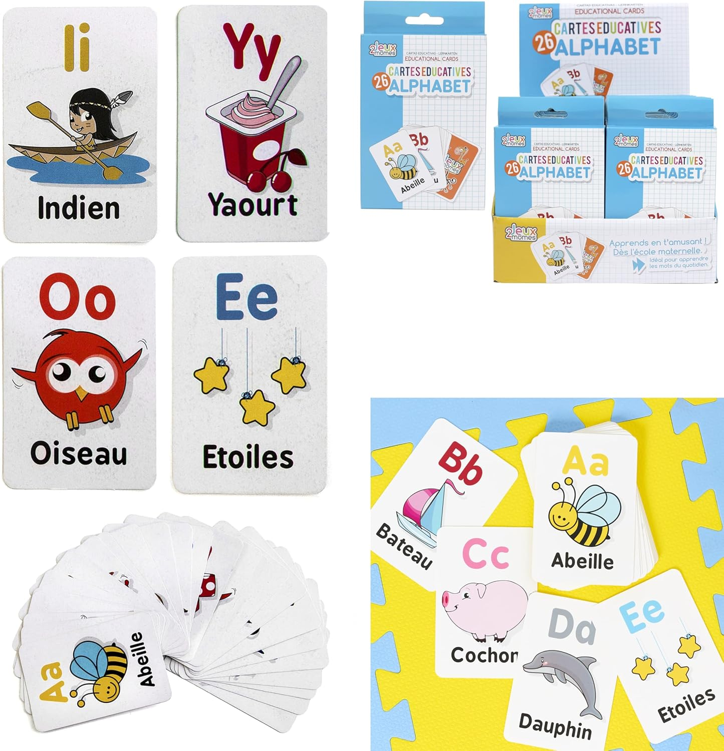 Juegos 2 Momes Ea5014 Educative Palabras Tarjeta Papel Multicolor 7,90 12 X 0,10 Cm image number 4