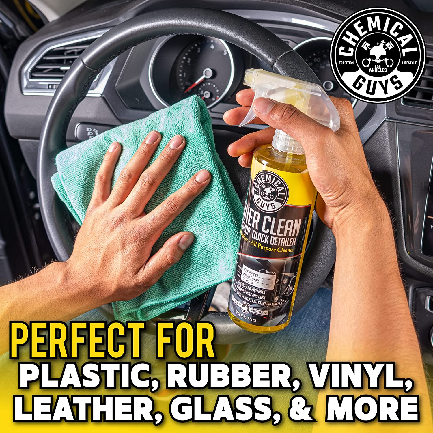 Chemical Guys SPI_663_16 Innerclean Interior Quick Detailer and Protectant (16 Oz) - Gallon, Innerclean Only image number 4