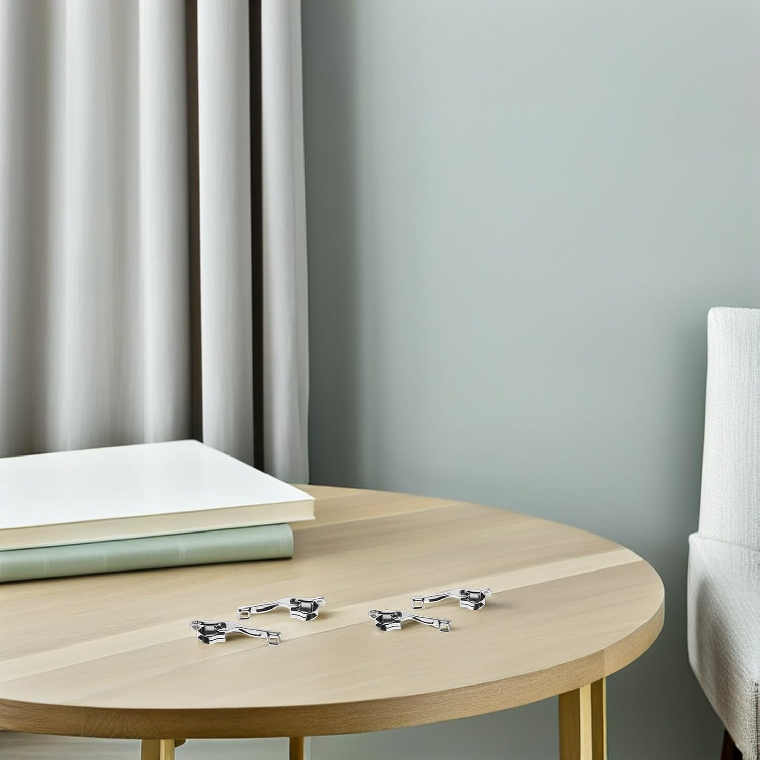 LRXIYODE 4 Pairs Metal Zipper Pulls Replacement Double-Layer Detachable Zipper Slider Tabs for Luggage Suitcases Backpacks Single Lock Hole Repair Accessories for Travel image number 3