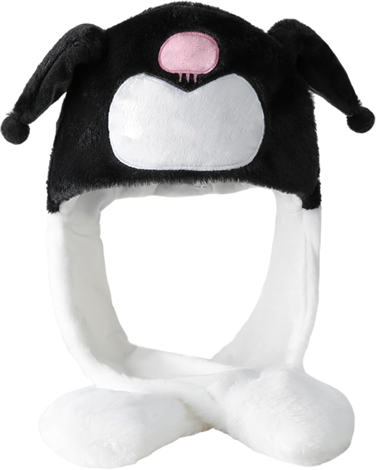 Ears Moving Hat Animal Cosplay Hat Cartoon Jumping Hat Ears Pop up Halloween Christmas Funny Hat Teenagers Adults, Milk Cow, One Size