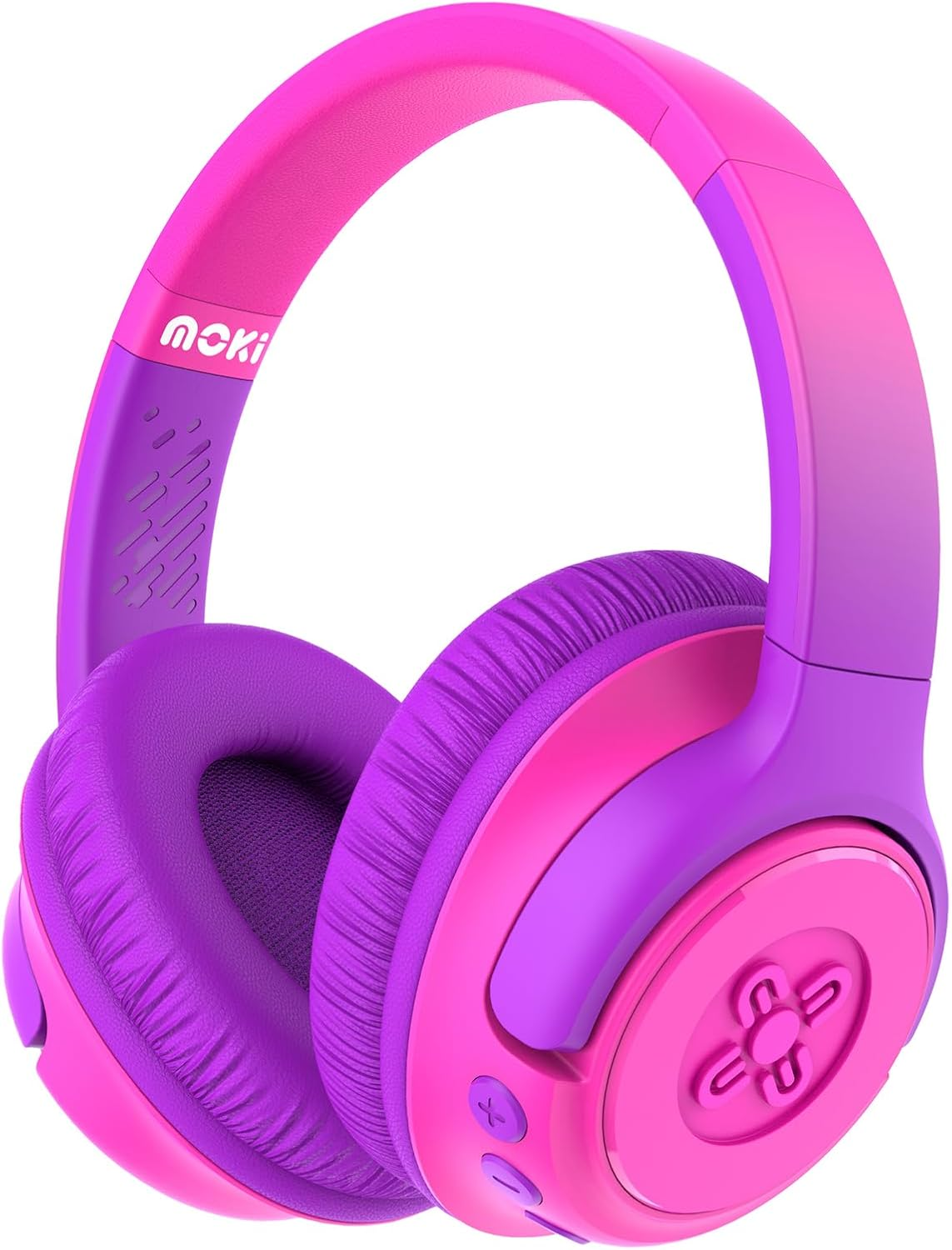 Moki Mixi Kids Volume Limited Wireless Headphones - Pink Purple