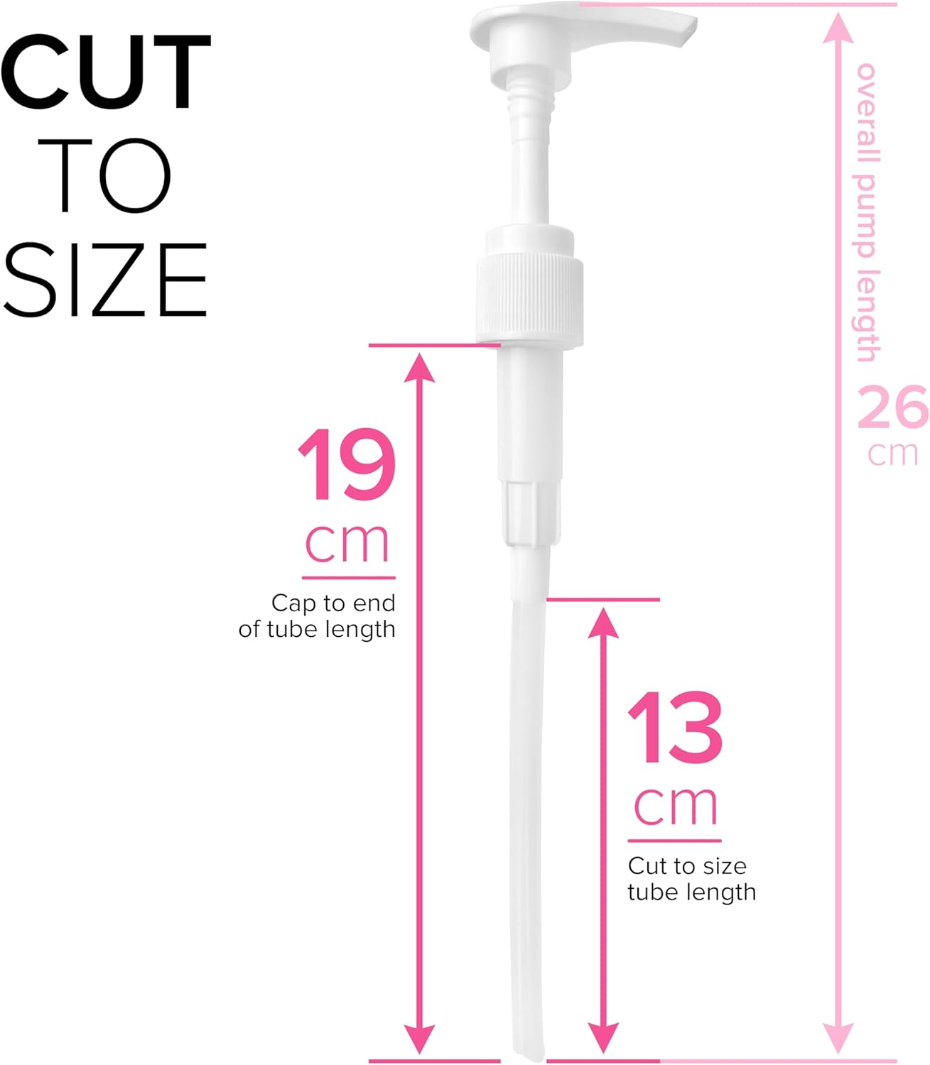 Professional Universal FIT Shampoo Pump Bottle Dispenser (200Ml - 750Ml) for 24Mm Neck Bottles, Adjustable Length Lotion and Liquid Soap Dispenser Pump NYK1 Shampoo Dispenser - Dispenses 4Ml Dose image number 1