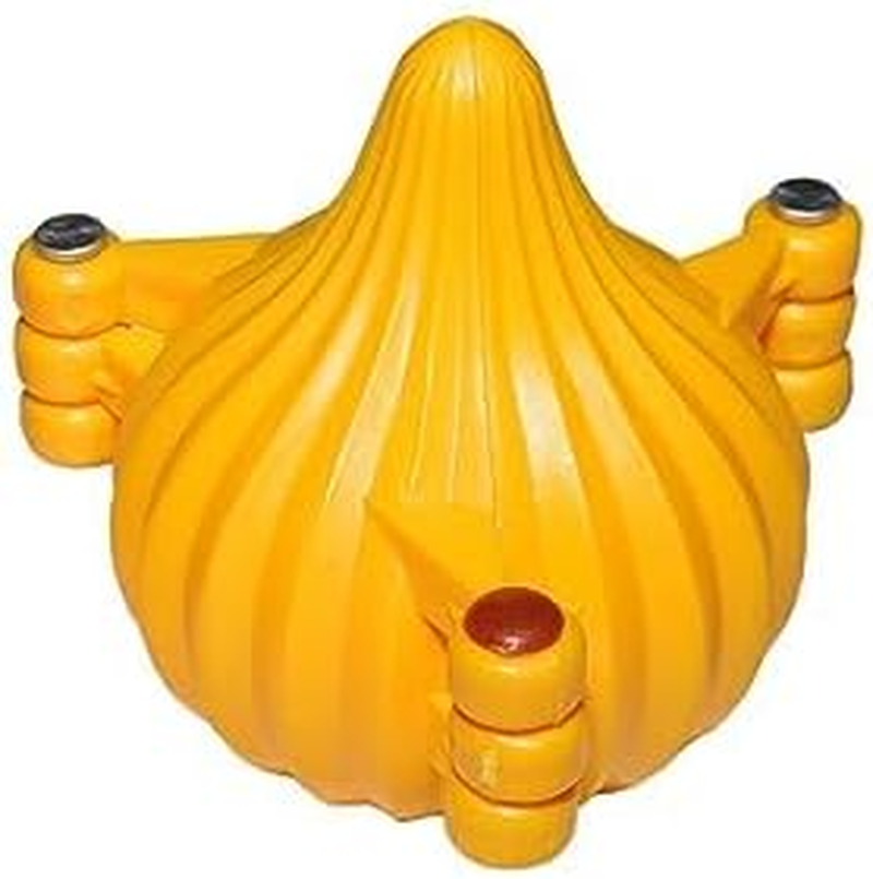 Garden of Arts Plastic 2 Pieces Small and Medium 3 Fold Modak Maker Mould for Ganpati, Diwali, Dussehra, and Other Festival, Orange,7X7X2 Cm image number 3