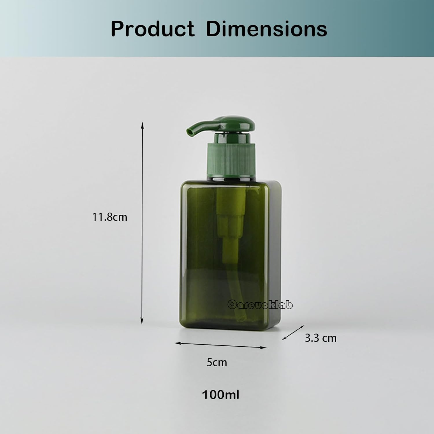 6 Pack 100Ml Travel Pump Bottles Set, Refillable Toiletries Containers, Pump Dispensers for Travel Shower and Sitz Bath, Shampoo Body Lotion Cosmetics image number 3