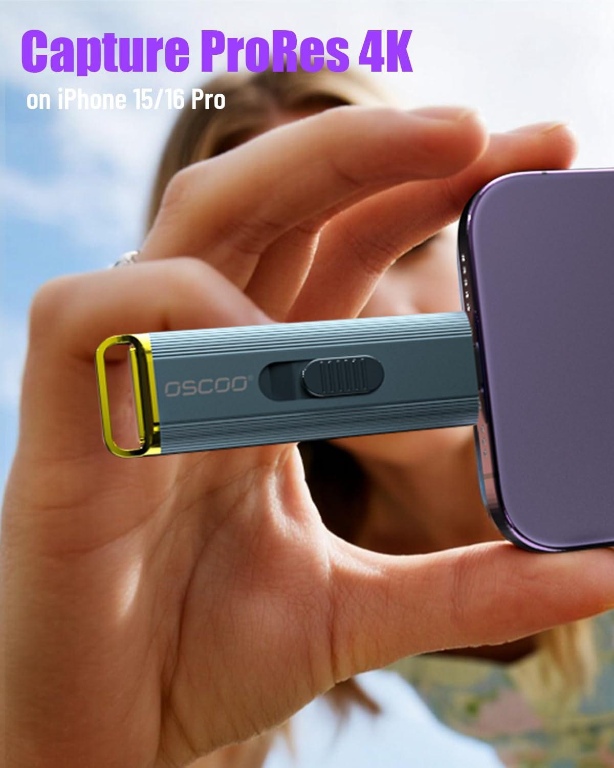 1TB Portable SSD, USB 3.2 Gen2X2, up to 2100Mb/S, External Solid State Drive Push-Pull Design with USB-C & USB-A, Compatible with Iphone 15/16, Android, Mac, Windows, Tablet image number 3