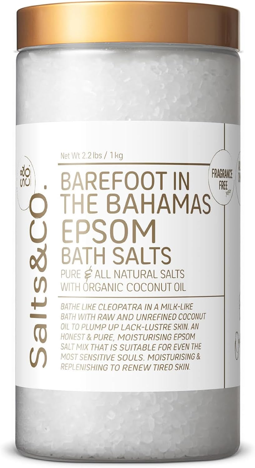 Salts & Co Barefoot in Bahamas Coconut Epsom Bath Salt 1KG