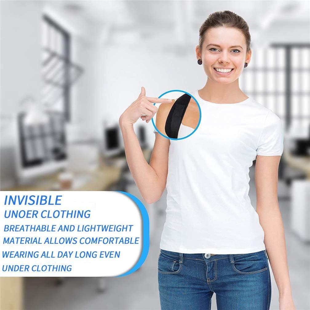 Back Posture Corrector for Men and Women, Adjustable Back Brace Strap, Comfortable Clavicle Support Device Posture Correction Belt, for Improve Humpback, Neck, Shoulder, Upper Back Pain Relief (M) image number 4