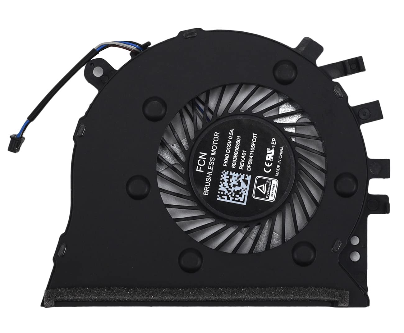 Replacement CPU Cooling Fan for HP 17-By 17-Ca, CPU Fan for HP 17-By3053Cl 17-By3613Dx 17-By1033Dx 17-By2053Cl 17-Ca0003Na 17-Ca0007Na Series Laptop P/N:L22530-001 L22529-001 L22531-001 DFS541105FC0T image number 2