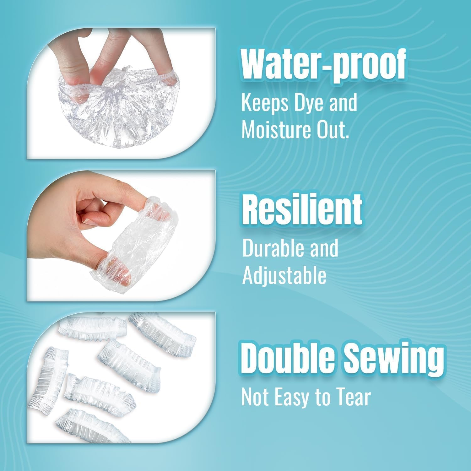 Herbishh Koloret Silver Hair Mask 3.5 Fl.Oz + Flyaway Hair Stick 0.34 Fl.Oz + 100 Pack Ear Shield Covers | Color Depositing Hair Mask for Dry Damaged Hair, Frizz Control, Grey Coverage, Hair Dye Stain Protection, Hair Finishing Wand, Salon & At-Home Use image number 5