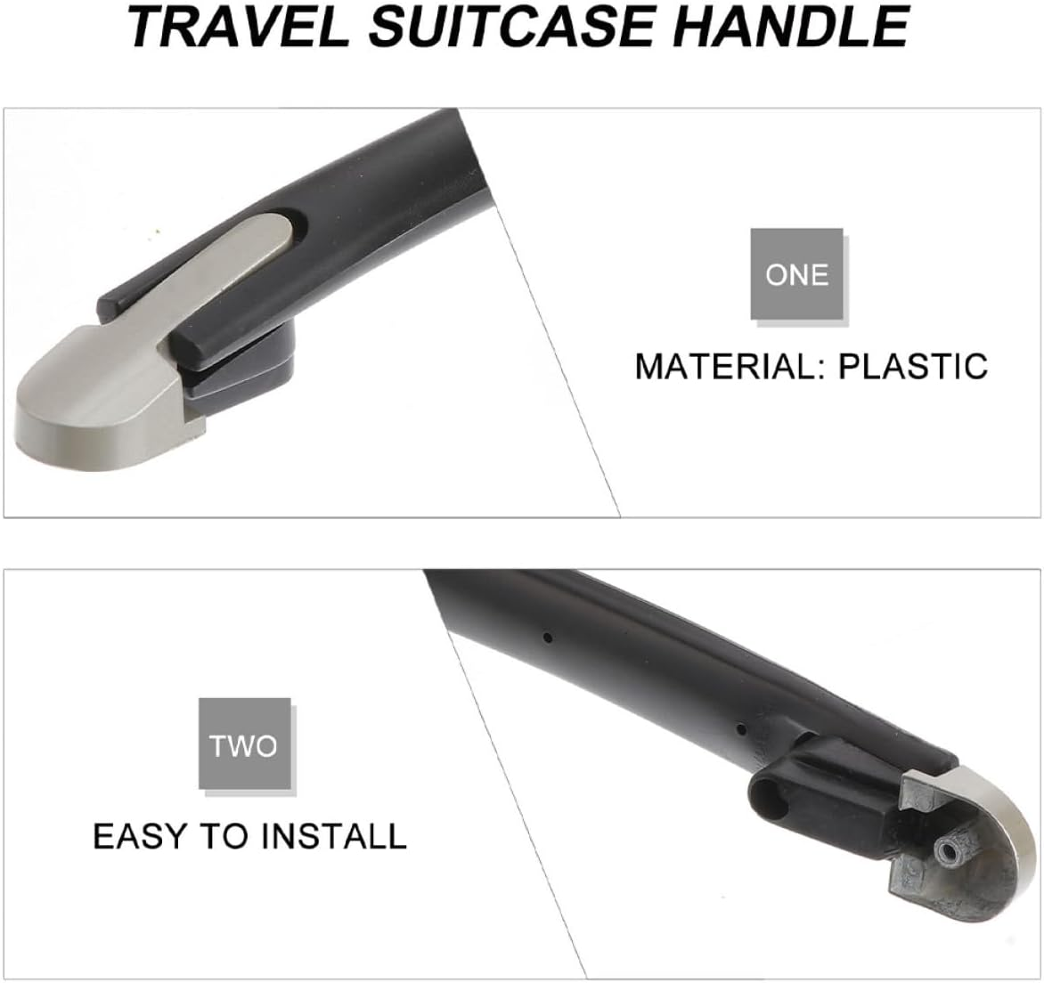SUPVOX Suitcase Handle Grip Replacement Screws Sturdy Luggage Handle for Travel Suitcases and Luggage Cases image number 3