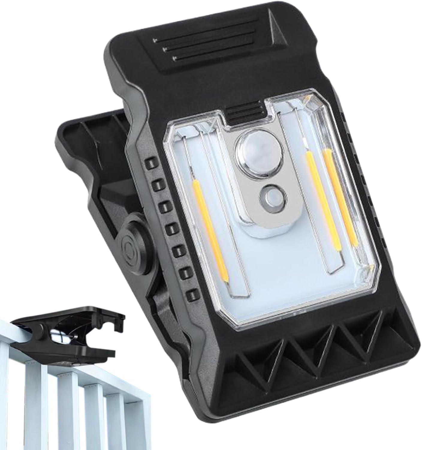 Clip on Solar Lights | Solar Powered Light outside for Gutters | 300LM Motion Sensor Decorative Security Lighting Small Garden Decor for Patio, Grill & Fence